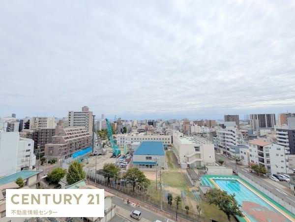 【その他】 | 藤和市岡ハイタウン | 10階南東向きバルコニーで陽当り・眺望良好です！（撮影日は曇り）