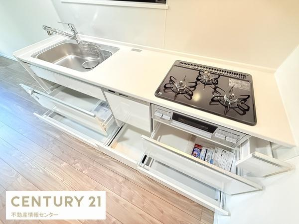 【キッチン】 | 御崎１丁目　新築戸建 | キッチン下部収納です。