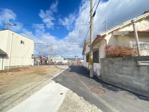 和歌山市古屋　土地の前面道路含む現地写真