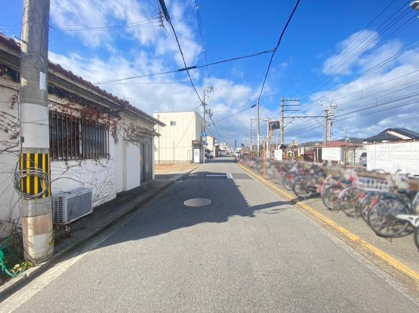 和歌山市古屋　土地の前面道路含む現地写真