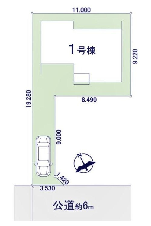東久留市滝山の区画図