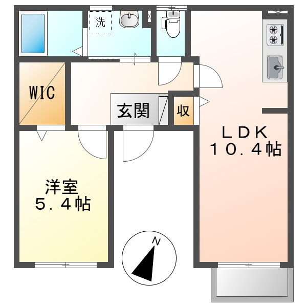 モンシャトー中央の間取り
