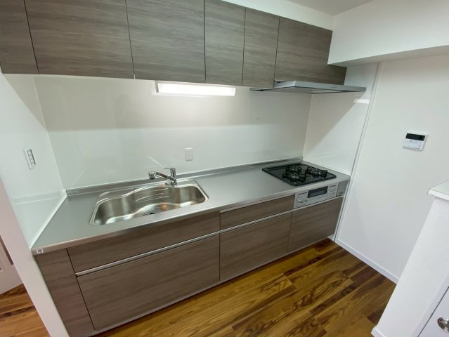 ソフィスティ城土のキッチン|システムキッチンはシンクも大きく使いやすいです！