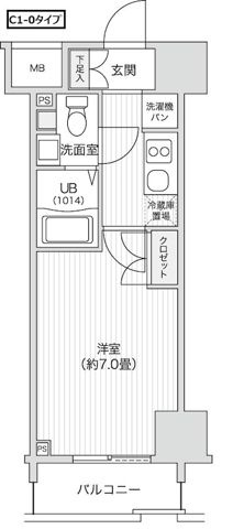 【間取り】 | レジディア笹塚Ⅱ