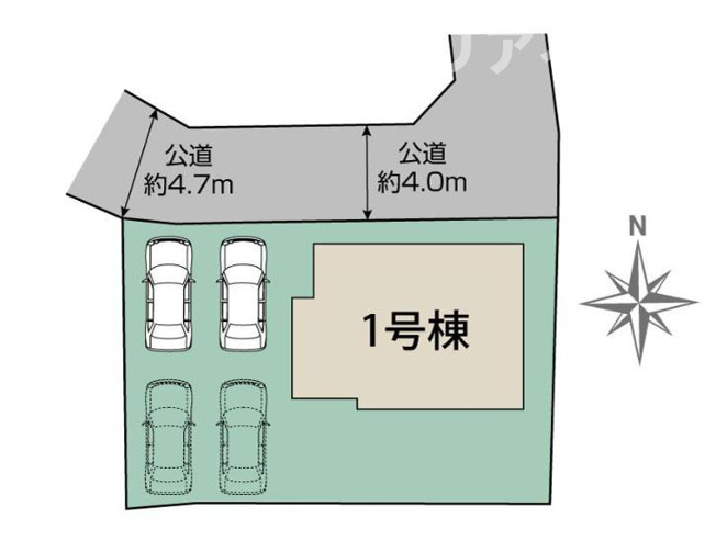 【区画図】 | 高崎市上小鳥町　1号棟
