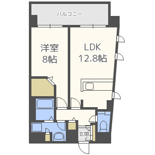 レジデンス本町靭公園の間取り|レジディア靭公園　開放感ある間取り