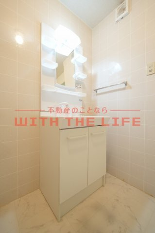 クレールⅡ【キャッシュバック対象物件】の独立洗面台|使いやすい独立洗面台です