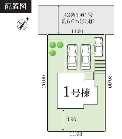神戸市西区桜が丘西町2丁目の区画図