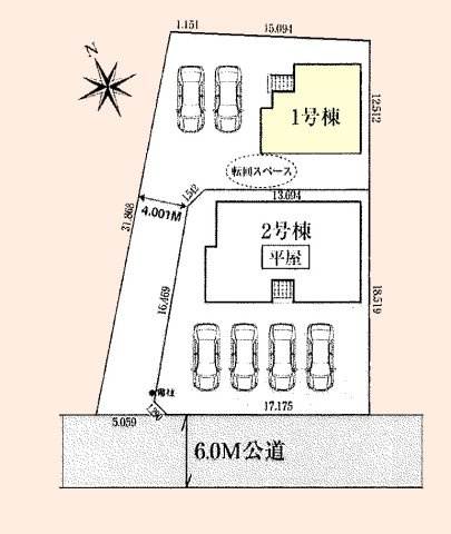 【区画図】 | 羽生市加羽ケ崎　新築一戸建　全2棟　1号棟