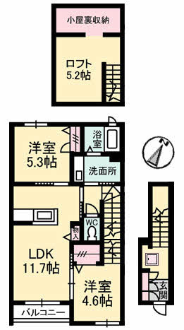 【間取り】 | プロムノワール湯田温泉駅前　アルザス