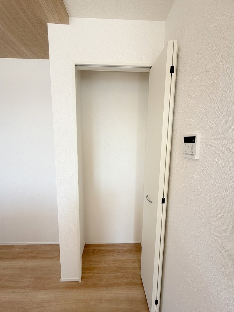 三郷市彦川戸1丁目　新築戸建　全1棟の収納|ストック品の収納にも便利なキッチンの収納