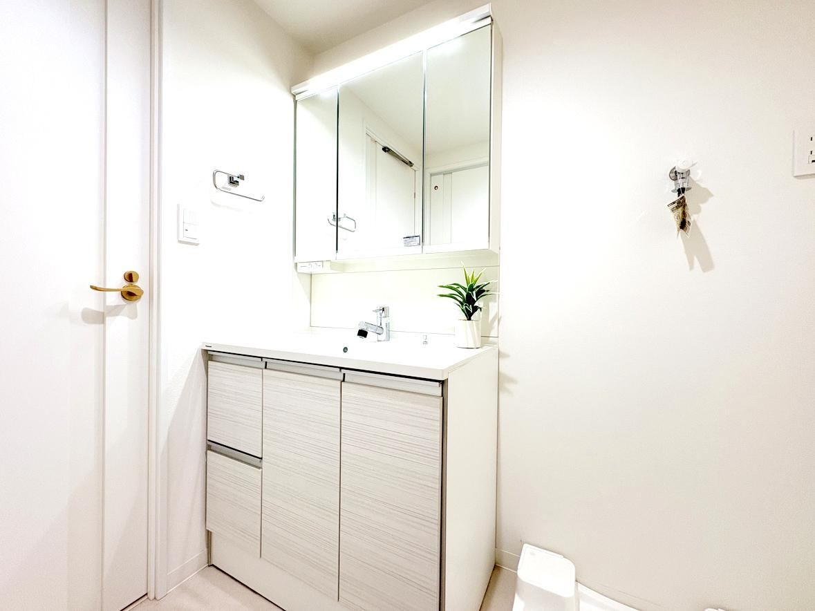 梅島ハイツの独立洗面台