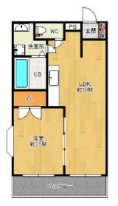 セントラルアベニュー【キャッシュバック対象物件】の間取り