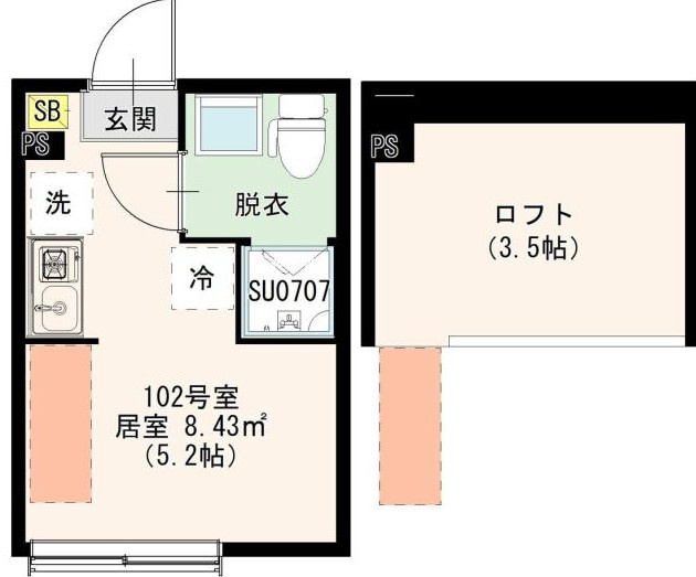 中野区若宮１丁目のアパートの間取り