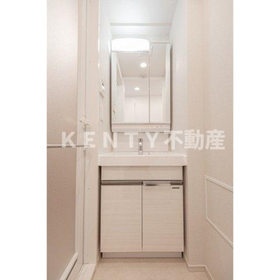 【洗面所】 | ＡＲＫＭＡＲＫ馬込 | スペースが確保できる洗面所です