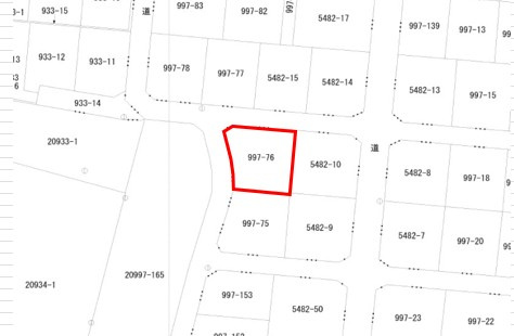 【土地図】 | 南方　杉臼団地内売地
