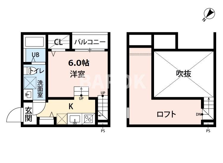 CocoCalm 半道橋の間取り
