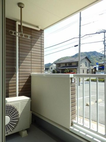 アプリコット　Ａのバルコニー