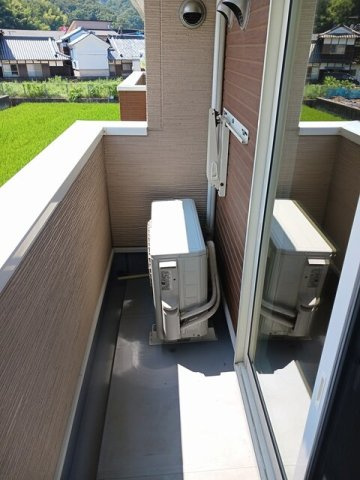 ブリーゼＡのバルコニー