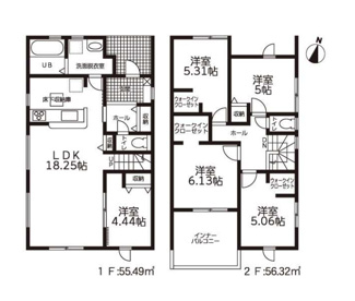 | 【名古屋市守山区笹ヶ根3丁目808新築戸建2号棟】✨️仲介手数料無料✨️吉根小学校・吉根中学校