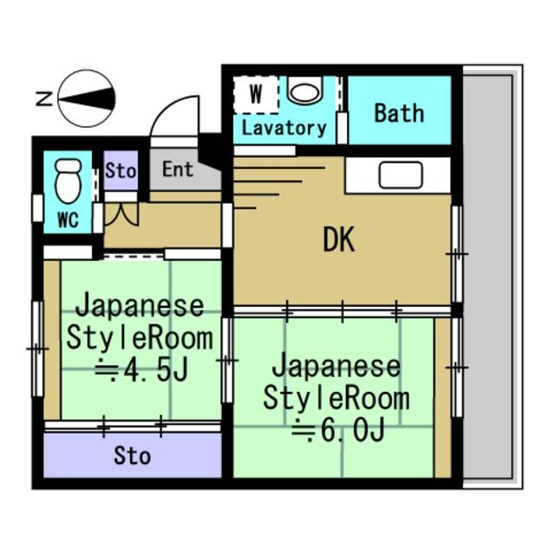 【間取り】 | ビレッジハウス松園1号棟