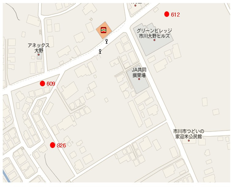609の地図