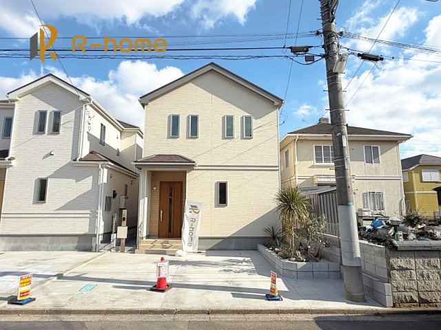 守谷市薬師台7丁目　新築戸建て　A号棟の外観|建物完成いたしました！ご予約で『平日』や『夕方』などでもご見学可能です！