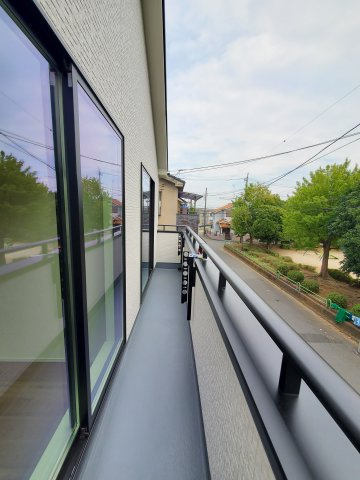 吉川市　道庭1丁目　新築戸建　全2棟のバルコニー|施工例です