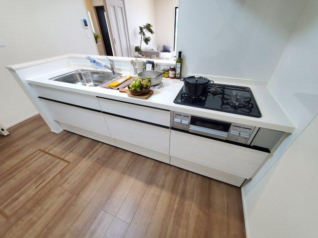 吉川市　道庭1丁目　新築戸建　全2棟のキッチン|施工例です