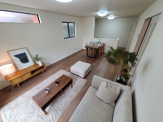 吉川市　道庭1丁目　新築戸建　全2棟の居間・リビング|施工例です