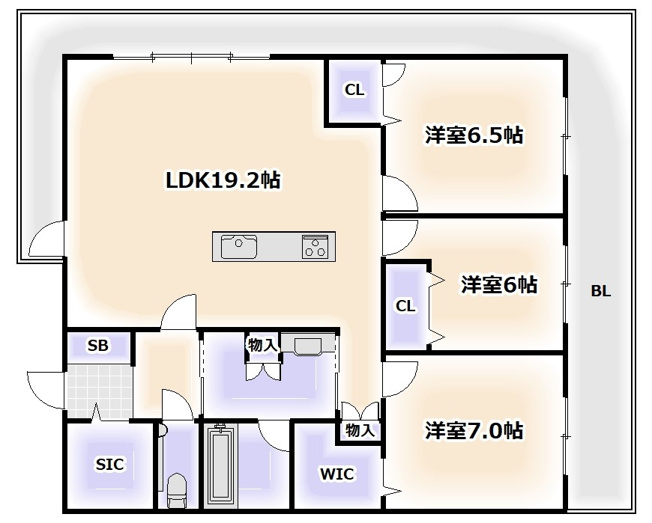 【間取り】 | グランセジュール大国町