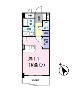 【間取り】 | ジュピター・セト | 1K