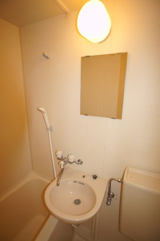 辻ハイツの洗面所|忙しい朝には欠かせない洗面所です