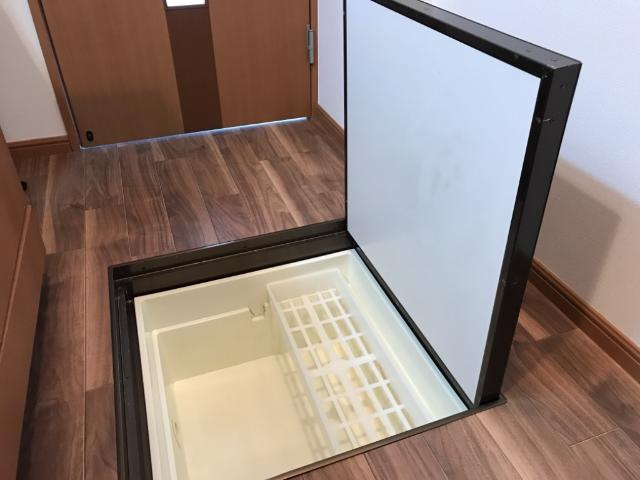 エルシオンⅡのキッチン|床下収納