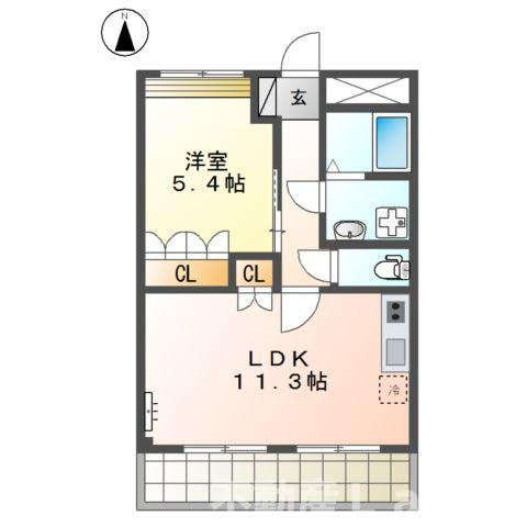 ハイツルーエンの間取り