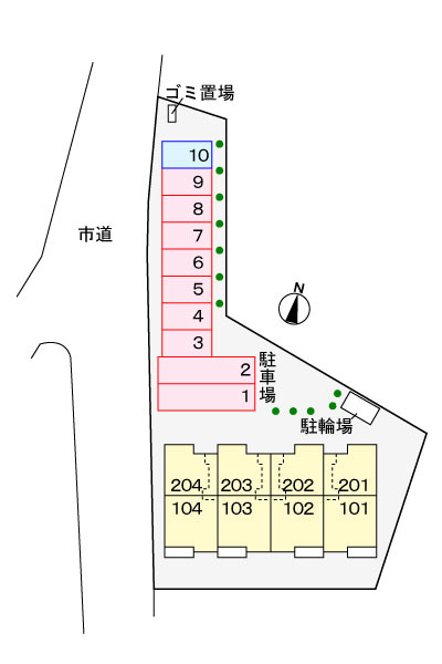 グレイスヴィラの駐車場|駐車場