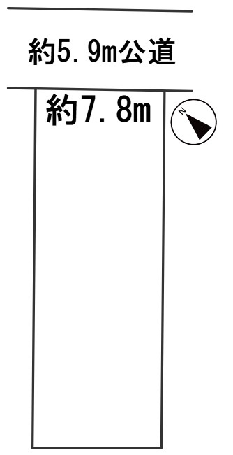 ６５４６２　岐阜市日光町6丁目土地の区画図