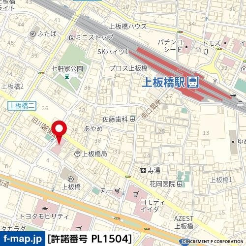 ウィンベルデュエット上板橋第３の地図