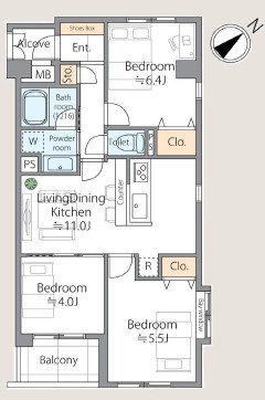東建ニューハイツ成増の間取り