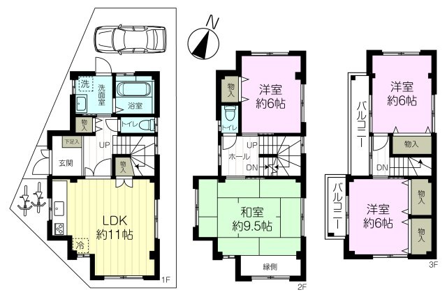 宮塚町　中古戸建の間取り