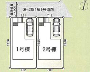 【区画図】 | 川口市東内野　第16　全2棟 | 2号棟のご紹介です