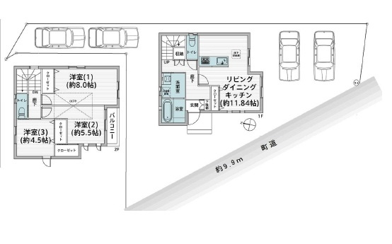 【間取り】の画像