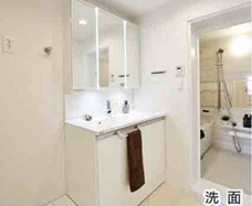 ローズハイツ芦屋の独立洗面台