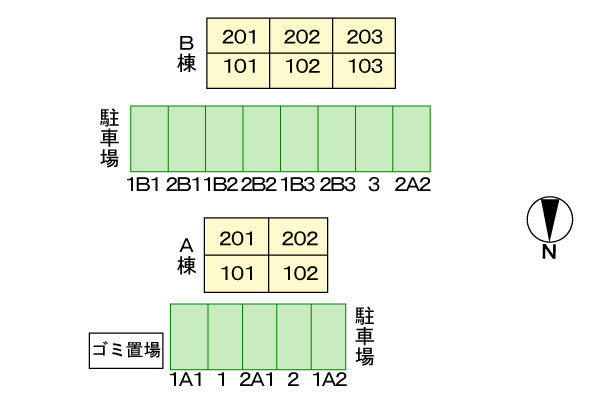 フラワ－ポ－ト　Ａの駐車場|駐車場