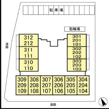 アビティ砧の区画図