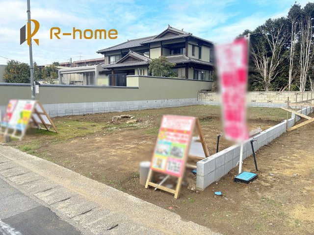 かすみがうら市稲吉3丁目25-P1　新築戸建て　1号棟の外観|2026年4月完成予定！近隣の同仕様完成物件をご見学いただけます♪