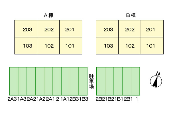 サンハイム池田　Ａの駐車場|駐車場