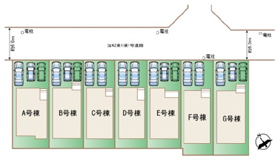 【区画図】 | 那覇市具志（全7棟）D号棟 | D号棟　