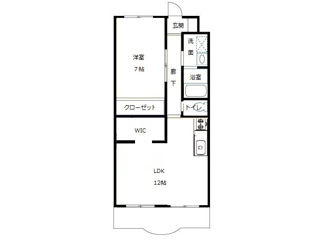 エストメンツ中泉の間取り