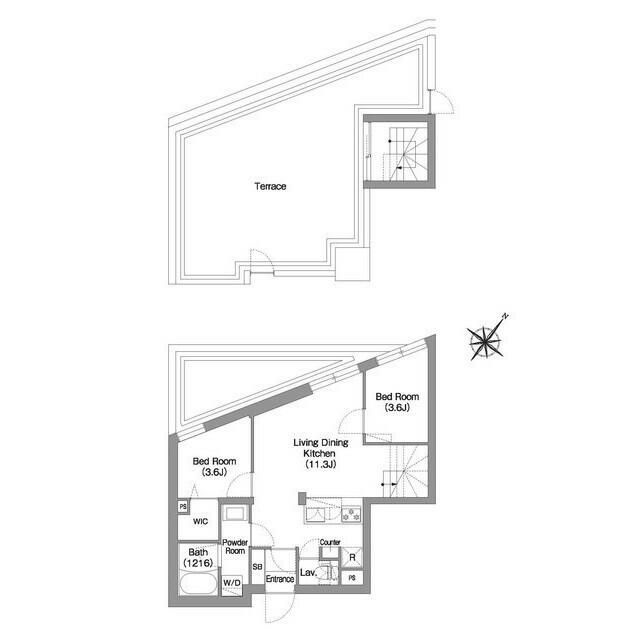 コンフォリア・リヴ渋谷本町の間取り